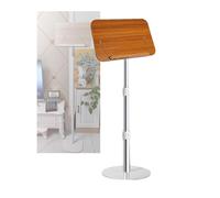 Leggio Da Pavimento, Pannello Leggio Dimensioni 39x26 Cm, Angolazione Regolabile, Portata 25 Kg For Ricette E Libri Di Testo(Wood color,Adjustable 45-75cm)