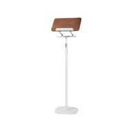 Leggio Da Pavimento, Supporto For Lettura 2 In 1 A Doppio Uso, Base Girevole A 360°, Altezza Regolabile, For Tablet, Ricette E Libri Di Testo.(White,Adjustable 51-119cm)