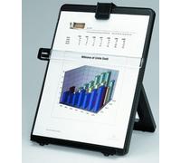 Leggio da scrivania per documenti A4, capacità di 120 fogli, design regolabile, ideale per ufficio o studio.