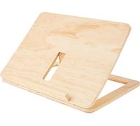 Leggio Da Tavolo per Libri, Tablet, Ipad, Regolabile, Legno Naturale 100% Certif