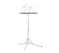Leggio For Spartiti, Leggio Pieghevole, Leggio For Spartiti Portatile Regolabile, Struttura In Metallo, Adatto For Suonatori Di Strumenti, Gruppi Musicali E Artisti (Color : Silver, Size : 35-125cm