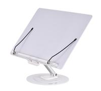 Leggio girevole con morsetto anteriore con base girevole a 360° Altezza regolabile Design pieghevole Edizione audio meccanica Organizzatore scrivania portatile per la lettura e (Tipo 2)