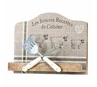 LEGGIO IN LEGNO PER LA CUCINA PORTA LIBRO RICETTE SHABBY CHIC COUNTRY PROVENZALE