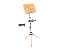 Leggio in legno per spartiti musicali, robusto e portatile, per pianoforte a
