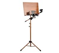 leggio musicale， Cartella e clip for spartiti, leggio leggero e portatile in metallo, superficie elegante e bella, pannello grande