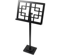 Leggio Musicale, Leggio per Spartiti, Leggii for spartiti Leggio for spartiti in legno pesante Supporti for spartiti portatili da pavimento for supporto for chitarra da studio da palco(Black)