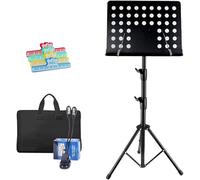 Leggio Musicale, Leggio per Spartiti, Leggii portatili Porta spartiti 2 in 1 Supporti for spartiti ad altezza regolabile for supporto for tablet da concerto all'aperto da viaggio for concerti