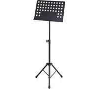 Leggio Musicale per Spartiti Libri Orchestra Forato Pieghevole Regolabile Nero