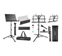 Leggio Musicale Pieghevole Altezza Regolabile 78-142cm Leggio Spartiti Musicali