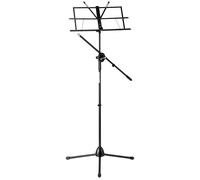 Leggio Musicale Pieghevole Spartiti Libri con Giraffa Asta Microfono Regolabile