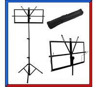 Leggio Musicale Regolabile Supporto Cavalletto Stand Spartiti Libri + Custodia