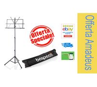 Leggio musicale spartiti e borsa no tavolo Bespeco BP01X pieghevole da orchestra