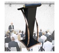 Leggio/Paggio Portatile, Leggio da Pavimento in Metallo, Scrivania Multifunzione per Chiesa, Scuola, Matrimonio, Ufficio (E)