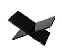 Leggio per Libri da Tavolo Scaffale for Lettura in Acrilico Scaffale for Riviste Scaffale for Foto da Tavolo Espositore A Forma di X Leggio per Libri da Cucina(Black,31cm)