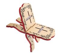Leggio per Libri in Legno Supporto Antiscivolo per Lettura | Design Semplice ed Elegante, Motivo Floreale Scavato, Stile Retrò, per Aula, Scrivania, Spartiti e Riviste