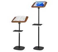 Leggio per Libri Portatile,Altezza Regolabile 50-130 cm, con Vassoio portaoggetti rimovibile,Scrivania Portatile da Terra,Adatto per appoggiare spartiti, ricette, computer e proiettori