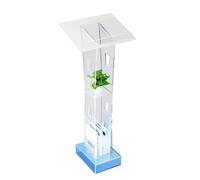 Leggio per oratori a LED trasparente, podio cristiano, Lucite, pulpito della chiesa, podio acrilico, trasparente, con ripiano di memoria, per chiesa, conferenza, matrimonio, aula