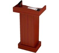 Leggio per podio in legno regolabile con supporto per podio acustico da pavimento portatile per parlare e presentazioni