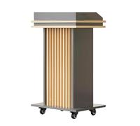 Leggio per pulpito con Piano Largo, Supporto per podio per scrivania in Aula, podio Portatile in Legno con rotelle, podio Portatile per presentazioni per chiese, scuole, conferenze