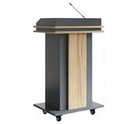 Leggio per pulpito con Piano Largo, Supporto per podio per scrivania in Aula, podio Portatile in Legno con rotelle, podio Portatile per presentazioni per chiese, scuole, conferenze