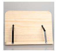 Leggio per ricettario in legno per lettura a mani libere, in legno di gomma, supporto per libri da cucina (28 cm), ideale per cucinare e ricette.