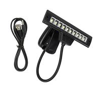 Leggio per Spartiti con Clip su Leggio Leggero in Plastica Nero Leggio per Orchestra Portatile con Clip Lightiblek su Lampada a LED da Lettura USB