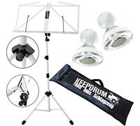 Leggio per spartiti con custodia, colore bianco + 10 pezzi - Leggio Magneti MG10 KEEPDRUM