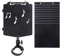 Leggio per spartiti, regolabile, portatile, resistente, di grande capacità, supporto per flauto, per violino, pianoforte, chitarra, tromba, clarinetto, grancassa, durevole e intelligente