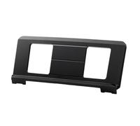 Leggio per tastiera elettronica, supporto spesso per spartiti musicali per pianoforte, supporto per libri musicali per tablet e spartiti, compatibilità universale, plastica ABS nera, 49,5 x 21 cm