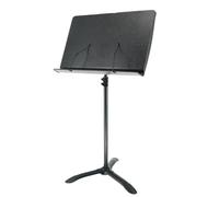 Leggio pieghevole e portatile, Leggio portatile regolabile in altezza 90-150 cm Nero Bianco Orchestra Band da viaggio all'aperto(Black)