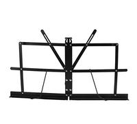 Leggio Pieghevole per Spartiti Leggio Portatile per Aula Studio per Spartiti in Metallo Cartella per Fogli da Tavolo con Piedini in Gomma Nero