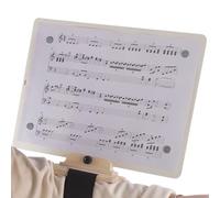 Leggìo Portatile - Fascia Elastica Regolabile | Montato su Braccio,Leggero e Regolabile, adatto come Base per Libri, Sostegno per Tromba, Leggio per Direttore, e per Musicisti di Chitarra,