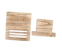 Leggio Portatile in Legno Marrone per Spartiti e Ricette | Supporto da Tavolo per Libri e Raccoglitori, Angolo di Lettura Comodo, Stile Classico e Finitura Naturale