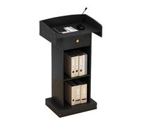 Leggio portatile in MDF con cassetto - presentazione professionale Pulpito per chiese, scuole, sale conferenze ed ambasciate, 60 x 40 x 124 cm