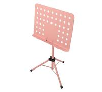 Leggio Portatile Per Spartiti, Leggio Sollevabile con Angolo E Altezza Regolabili, Leggio Pieghevole Per Spartiti su Treppiede Per Chitarra, Violino, Violoncello E Così Via(Rosa)