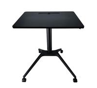 Leggio portatile regolabile con 4 ruote e piano da tavolo - perfetto per insegnanti, relatori, chiese e matrimoni - Podio leggero da pavimento bianco