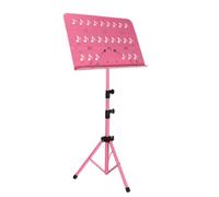 Leggio portatile, supporto per spartiti Portable Music Stand Music Stand Guzheng Playing Guitar Violin Portable Music Stand Three-stage Lifting Conductor Music Stand Music Stand(Pink)