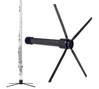 Leggio portatile - Supporto per strumenti pieghevole a 4 gambe con base in metallo, supporto per flauto e clarinetto, ideale per viaggi, casa, porta, Halloween, Ringraziamento, vacanze, 5,71x1,18x1,18