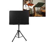 Leggio Professionale per Spartiti, Supporto Pieghevole per Libri Musicali, Leggio Regolabile per Chitarra, Violino, Altezza Regolabile (BLACK)