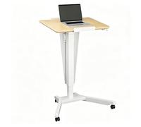 Leggio Regolabile in Altezza con Ruote Podio per Presentazioni Pulpito | Leggio da Lettura Design Del Piano Inclinato con Piastra Deflettrice Capacità di Carico: 60 Kg