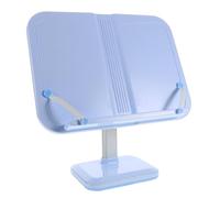 Leggio Regolabile per Libri e Spartiti, Supporto Blu ABS | Angolo Ergonomico, Riduce Affaticamento di Collo e Occhi, per Studio a Scuola e Accanto al Letto