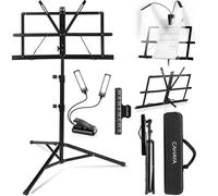 Leggio Spartiti Musicali con Luce 2 in 1 Leggii Musicali Pieghevole Supporto da