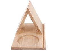 Leggio triangolare in legno Desktop Wooden Triangle Bookshelf Triangular Book Stand with Cup Holder and Page Portable Rest for Home Office