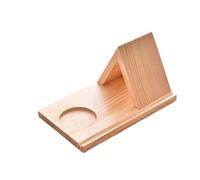Leggio triangolare in legno Triangle Book Holder Multi-Function Wooden Shelf for Books Cup Phone Stand Compact Tabletop Rest Stylish Desktop Organizer