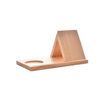 Leggio triangolare in legno Triangle Book Holder Wood Multi-Function Shelf for Books and Cup Storage Freestanding Tabletop Stand Portable Minimalist