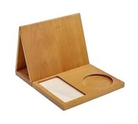 Leggio triangolare in legno Triangular Wooden Bookstand Desktop Organiser Built in Book Holder Phone Stand Cup for Home Office Organization