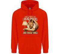 Leggo Libri E So Cose Felpa Per Bambini Con Coniglio Lettore