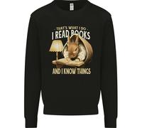 Leggo Libri E So Cose Felpa Per Bambini Con Coniglio Lettore