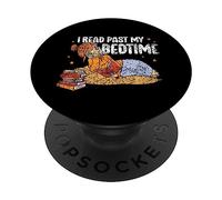 Leggo Oltre L'ora Di Andare A Letto Lettore Leggi Lettura PopSockets PopGrip Adesivo