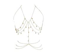 Leghe alla moda Nappe Catena Con Anelli Fascino Personalità Catena Del Corpo Alla Moda Moderno Accessorio In Vita A Strati Nappe Corpo